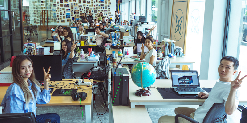 Photo of the Morpho Team in China